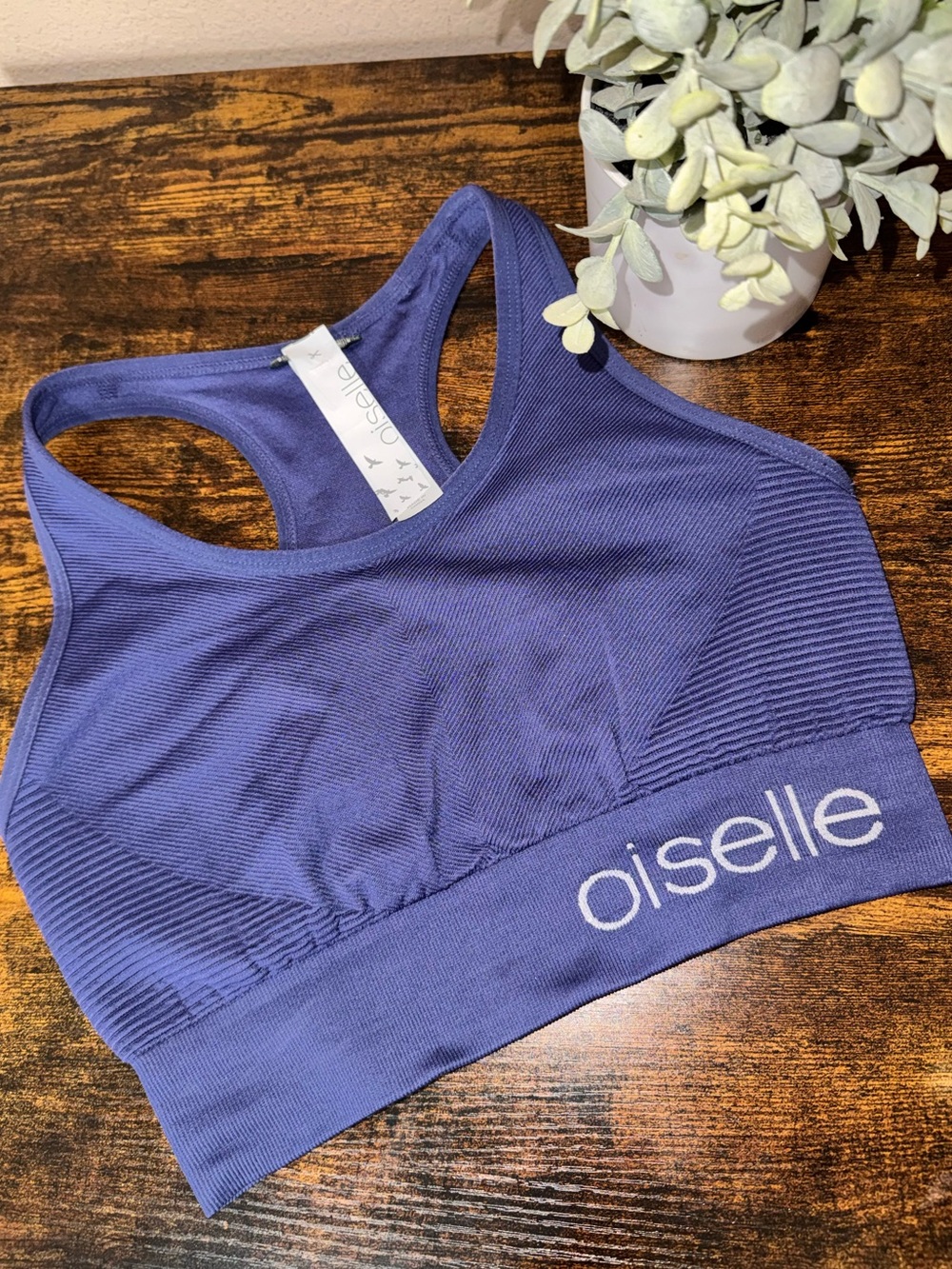 oiselle NWOT Deep Indigo Blue Racerback Sports Bra